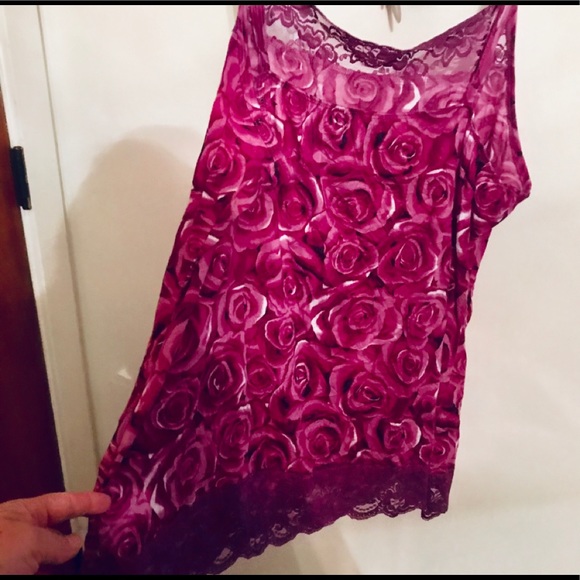 HOST PICK! Maurice’s Plum Rosebuds Lingerie - Picture 3 of 8